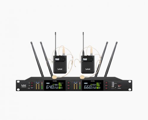 LAX UM620 一拖二真分集無線頭戴/領(lǐng)夾話筒